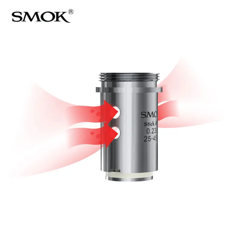Original SMOK Stick Aio Core 0.23 ohm Dual Coils Replacement Coil Head fit for SMOK Stick Aio Kit
Original SMOK Stick Aio Core 0.23 ohm Dual Coils Replacement Coil Head fit for SMOK Stick Aio Kit