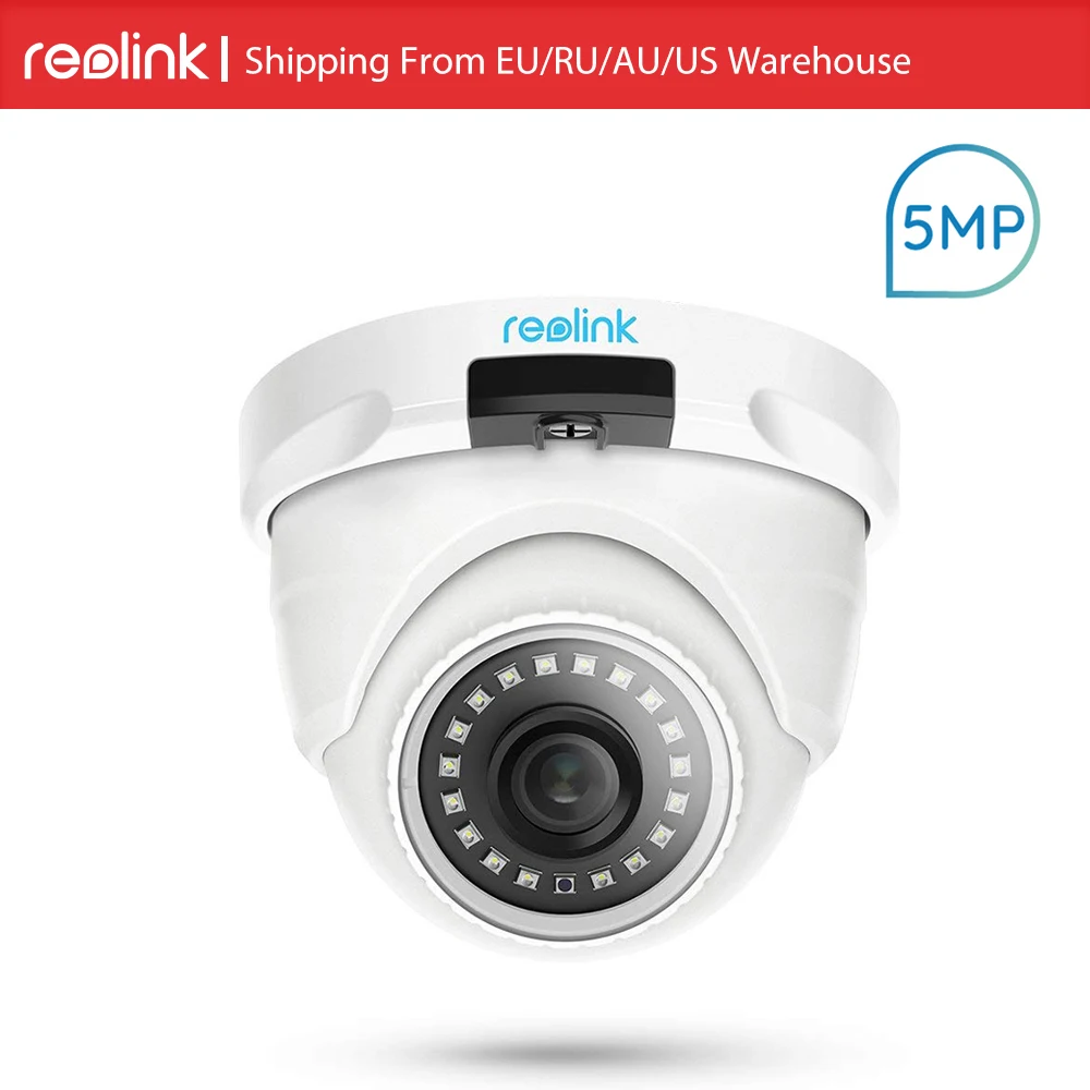 

Reolink RLC-420 PoE IP Camera 2560 x 1920 5MP Dome Security Outdoor Video Surveillance Camera CCTV Night vision With SD slot