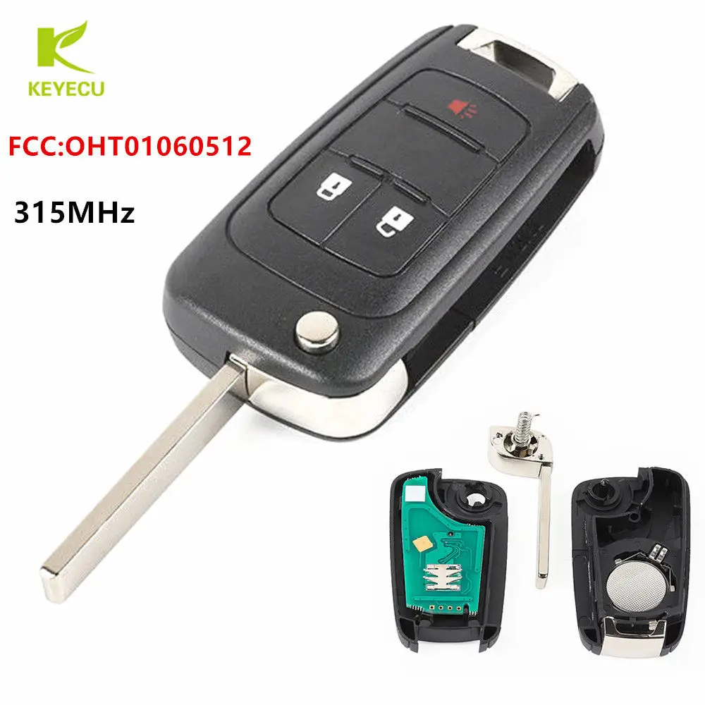 KEYECU Replacement Flip Remote Key fob 2+Panic 315MHZ ID46 Chip for Chevrolet Equinox Sonic Spark, for GMC Terrain OHT01060512
KEYECU Replacement Flip Remote Key fob 2+Panic 315MHZ ID46 Chip for Chevrolet Equinox Sonic Spark, for GMC Terrain OHT01060512