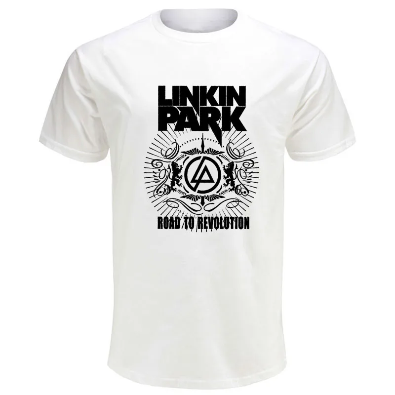 2019 летняя модная футболка с коротким рукавом Linkin park Мужская хлопковая принтом
