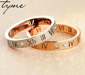 2016 Hot Selling Roman Numerals Love Ring For Women Men Size Couple Lover Gift Gold plate, Rose Gold, Steel Color for woman gift
2016 Hot Selling Roman Numerals Love Ring For Women Men Size Couple Lover Gift Gold plate, Rose Gold, Steel Color for woman gift