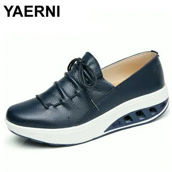 YAERNI Summer Leather Women Shoes Sneakers Nurse Swing Work Single Shoes Wedges Shoes woman Blue White Platform Shoes Slimming
YAERNI Summer Leather Women Shoes Sneakers Nurse Swing Work Single Shoes Wedges Shoes woman Blue White Platform Shoes Slimming