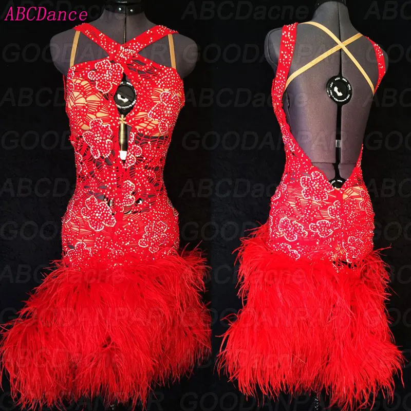 latin dance dress women Sexy backless latin dance dress Red hollowed out Feathered ballroom dance dress tango dress custom-made
latin dance dress women Sexy backless latin dance dress Red hollowed out Feathered ballroom dance dress tango dress custom-made
