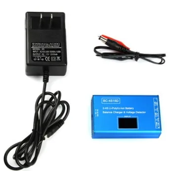 BC-4S15D Mini Balance Charger with adapter & Voltage Detector for 2-4S Li-Poly / Li-Ion Battery Voltage Display 1500mA
BC-4S15D Mini Balance Charger with adapter & Voltage Detector for 2-4S Li-Poly / Li-Ion Battery Voltage Display 1500mA