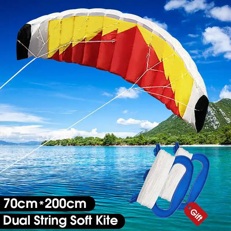 Dual Line Stunt Kite Soft Kite Parafoil Kite Surf Flying Outdoor Fun Sports Kiteboard
Dual Line Stunt Kite Soft Kite Parafoil Kite Surf Flying Outdoor Fun Sports Kiteboard