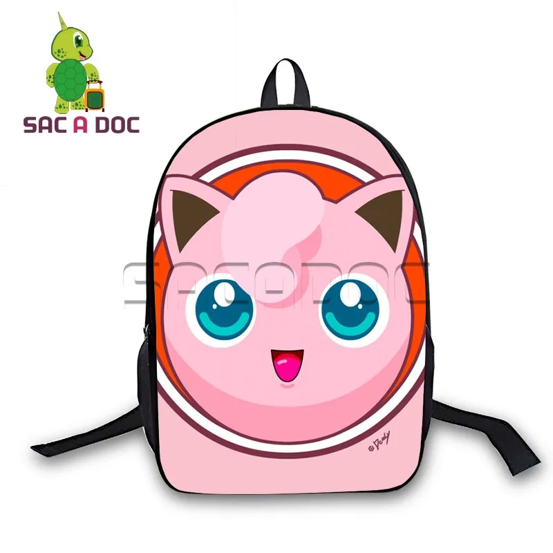 Aniem Pokemon Backpack Boys Girls School Bags Chibi Jigglypuff Evolutions Backpack for Teenagers Kids Gift Backpack Schoolbags
Aniem Pokemon Backpack Boys Girls School Bags Chibi Jigglypuff Evolutions Backpack for Teenagers Kids Gift Backpack Schoolbags