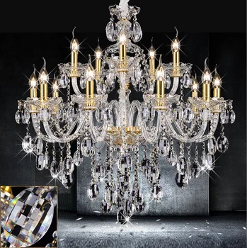 Large gold crystal dining room light 15 pcs led candle chandelier antique lampara de Teto hotel villa parlor crystal chandeliers
Large gold crystal dining room light 15 pcs led candle chandelier antique lampara de Teto hotel villa parlor crystal chandeliers