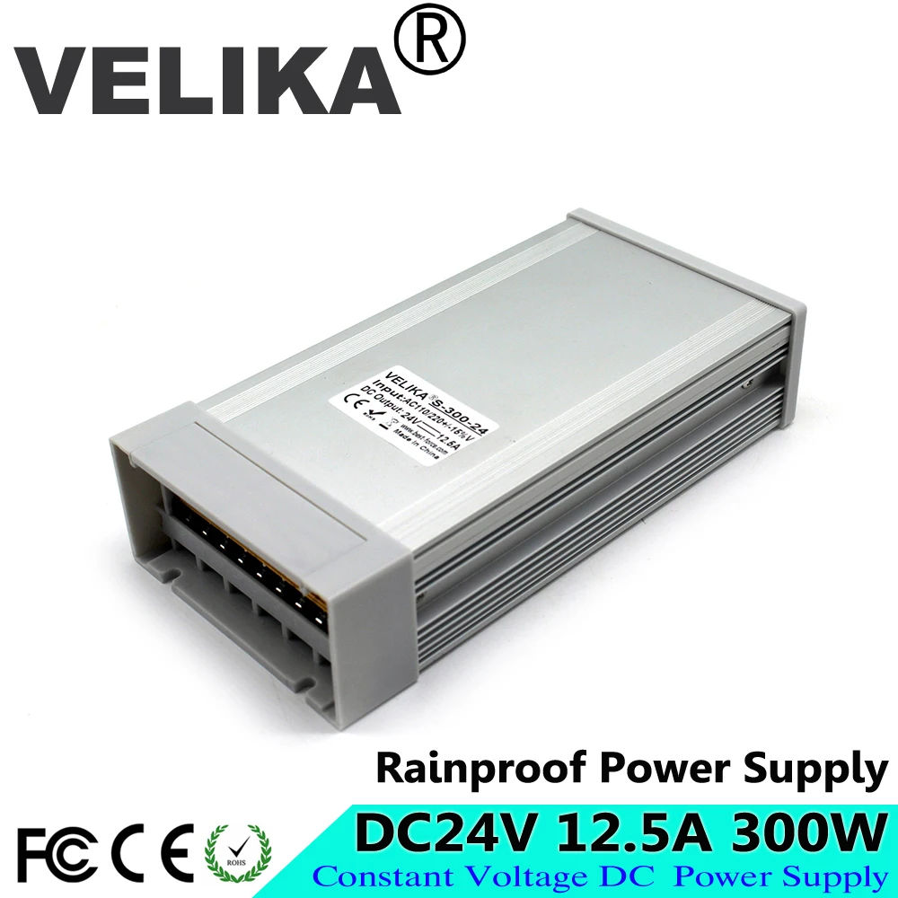 Открытый источник питания импульсный DC24V 300 Вт 350 360 400 непромокаемые