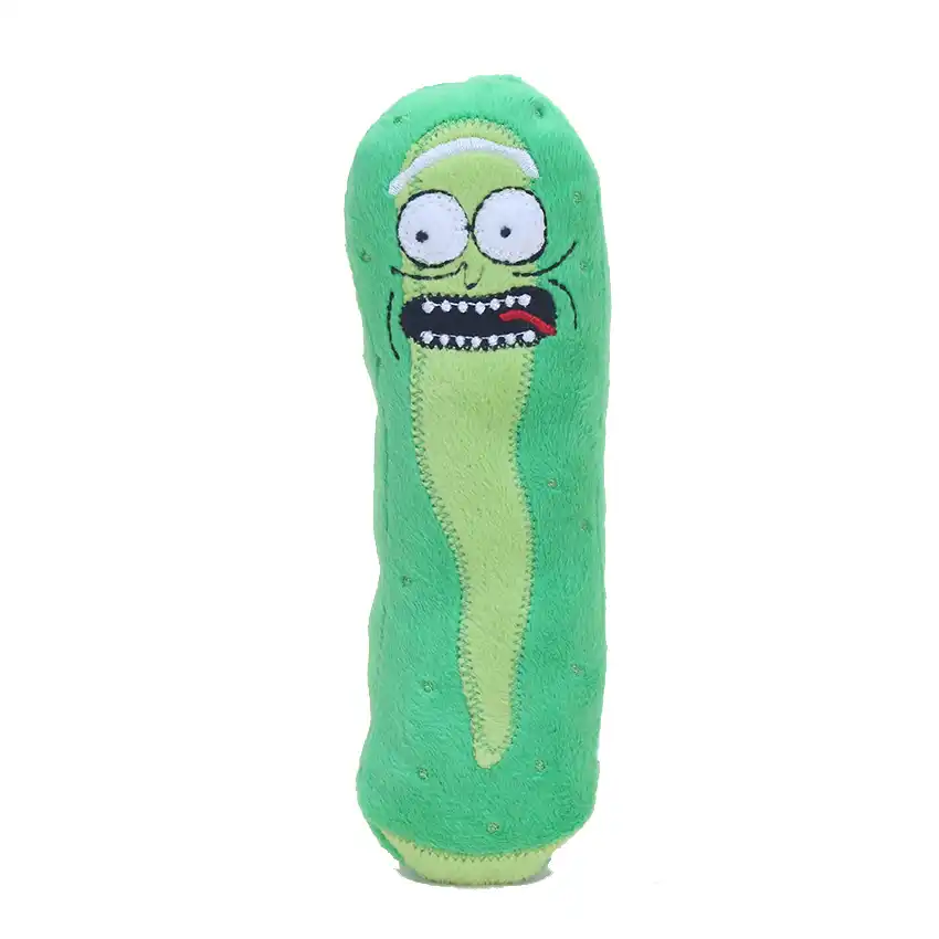 giant stuffed pickle rick