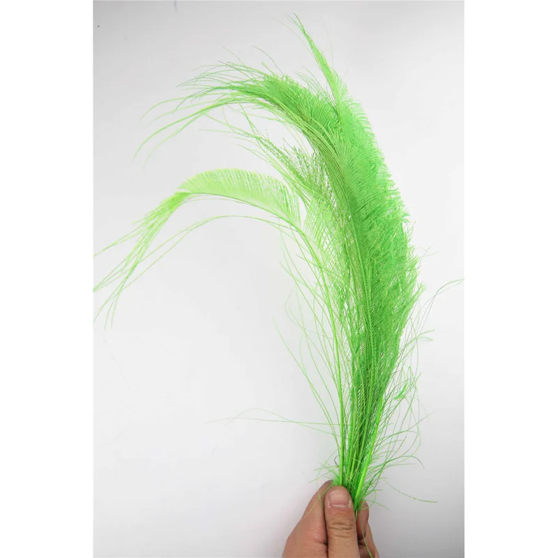 100pcs 100% natural grass green peacock sword feather 30-40cm/12-16inch for Diy costume mask headdress
100pcs 100% natural grass green peacock sword feather 30-40cm/12-16inch for Diy costume mask headdress