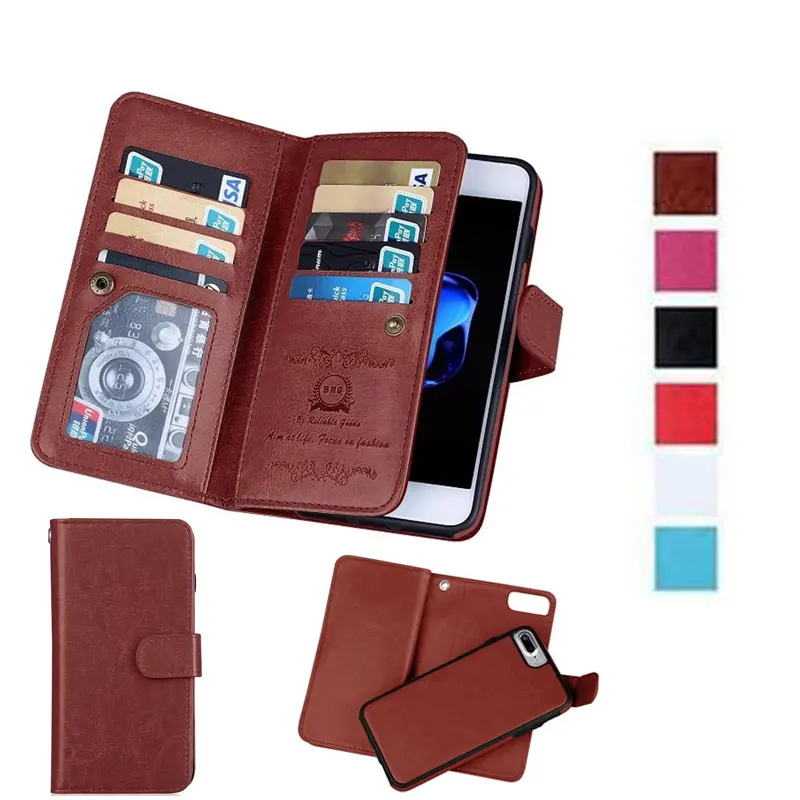 Luxury Wallet Case For iPhone X XR XS Max Leather case 6 6s 7 8 Plus 5S SE Case 2In1 Magnetic Removable Phone Bags 9 Card Slots
Luxury Wallet Case For iPhone X XR XS Max Leather case 6 6s 7 8 Plus 5S SE Case 2In1 Magnetic Removable Phone Bags 9 Card Slots