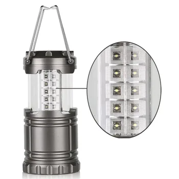Gray Super Bright Lightweight 30 LED Camping Lantern Outdoor Portable Lights Water Resistant Camping Lighting Lamp
Gray Super Bright Lightweight 30 LED Camping Lantern Outdoor Portable Lights Water Resistant Camping Lighting Lamp