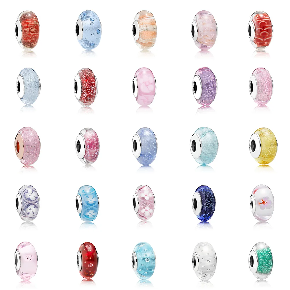 25 Style Round Glass Bead Charm 925 Sterling Silver Diy Starry Sky Flower Diy For Women Original Pandora Charm Bracelet Jewelry
25 Style Round Glass Bead Charm 925 Sterling Silver Diy Starry Sky Flower Diy For Women Original Pandora Charm Bracelet Jewelry