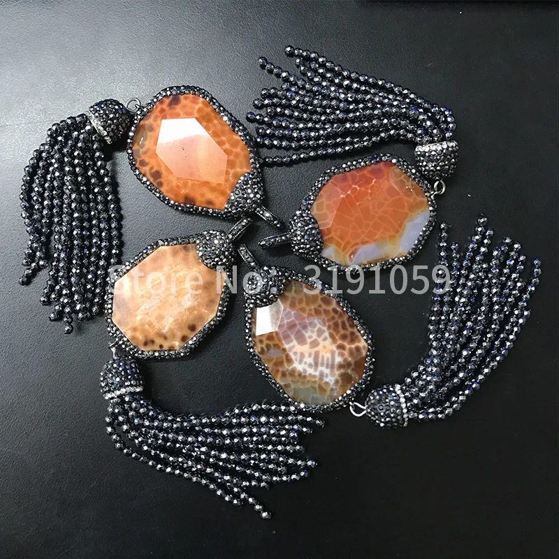 High quality yellow orange tassel long condole pendant wear the ultra - show retro elegant temperament
High quality yellow orange tassel long condole pendant wear the ultra - show retro elegant temperament