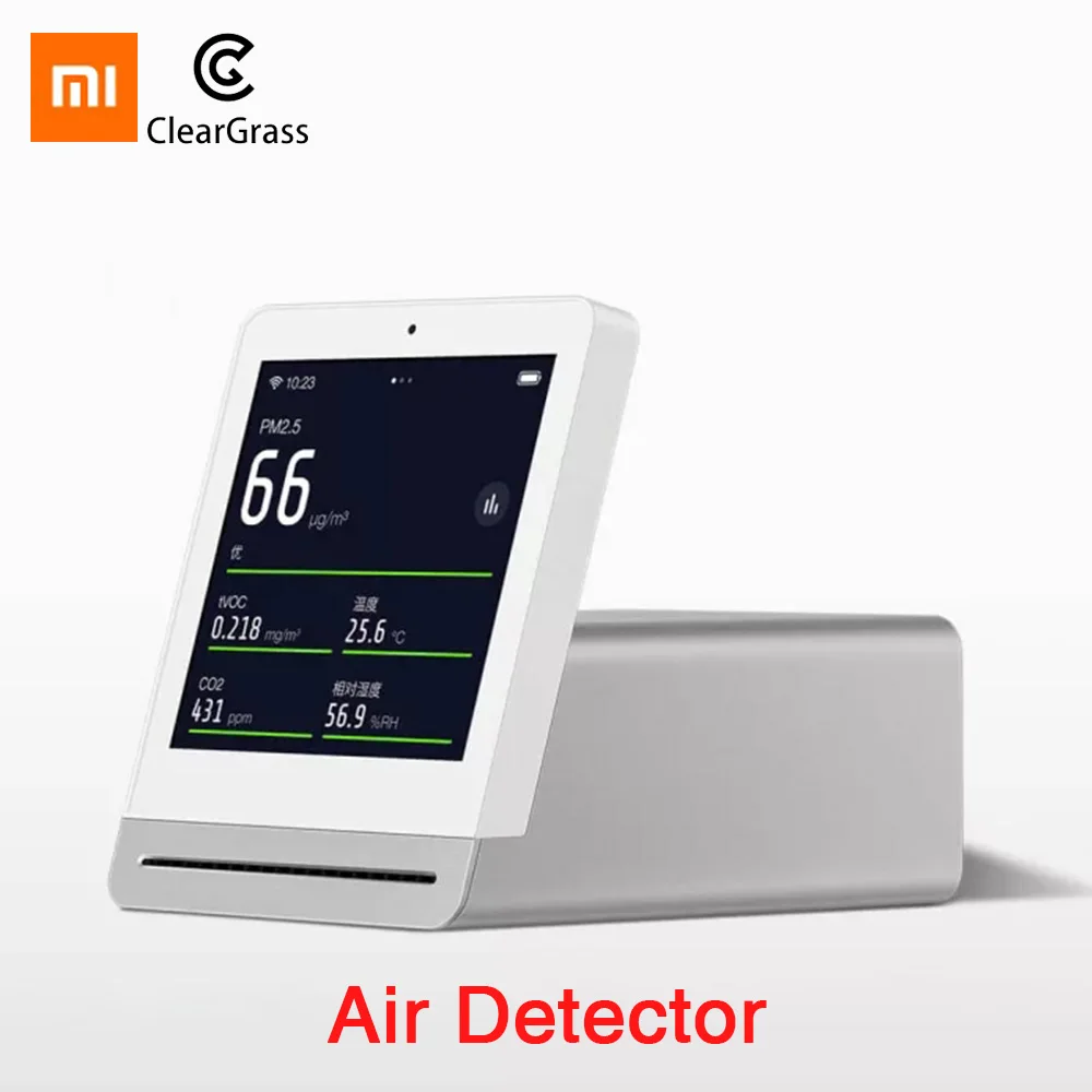 Xiaomi Clear Grass Air Detector 3.1''IPS Touch Screen Comprehensive Monitor PM2.5 APP Control Indoor Outdoor Air Monitor
Xiaomi Clear Grass Air Detector 3.1''IPS Touch Screen Comprehensive Monitor PM2.5 APP Control Indoor Outdoor Air Monitor