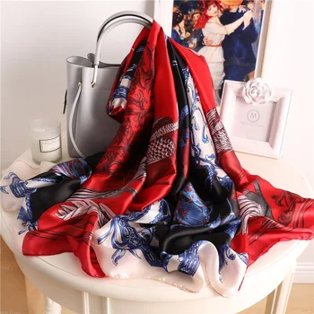 Fashion Scarf 2019Women Brand Silk Scarf girl Scarves Shawl High Quality Print hijab wrap gift long size Flying bird wrap
Fashion Scarf 2019Women Brand Silk Scarf girl Scarves Shawl High Quality Print hijab wrap gift long size Flying bird wrap