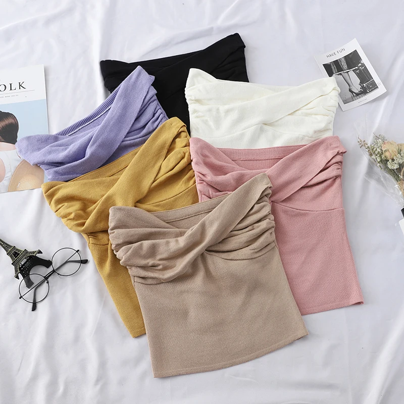 2019 Summer Lady Mini Tank Tops Women Elegant Cutton Pleat Tops Solid Soft and Comfortable Sleeveless Knitting Camisoul G595
2019 Summer Lady Mini Tank Tops Women Elegant Cutton Pleat Tops Solid Soft and Comfortable Sleeveless Knitting Camisoul G595