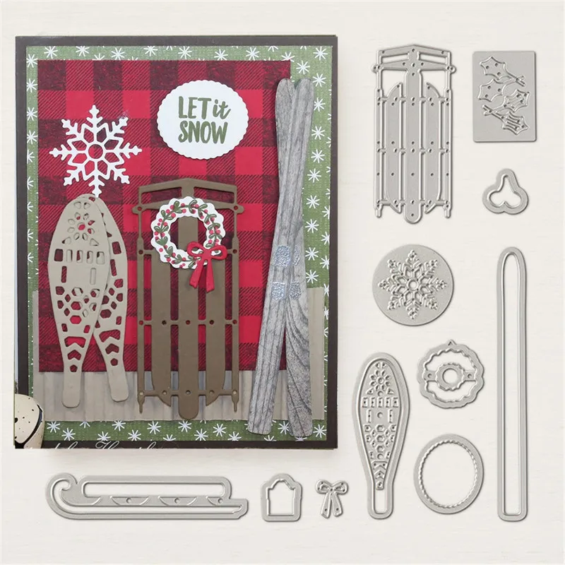12PCS Christmas Alpine Metal Cutting Dies Stamp Stencil for DIY Scrapbooking Photo Album Embossing Decorative Craft Die
12PCS Christmas Alpine Metal Cutting Dies Stamp Stencil for DIY Scrapbooking Photo Album Embossing Decorative Craft Die