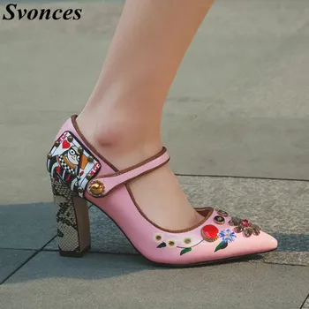 Svonces Buty Damskie Women Shoes 2019 Spring Pink Patent Leather Pumps Mary Janes Shoes Strap Heels Crystal Wedding Shoes Female
Svonces Buty Damskie Women Shoes 2019 Spring Pink Patent Leather Pumps Mary Janes Shoes Strap Heels Crystal Wedding Shoes Female