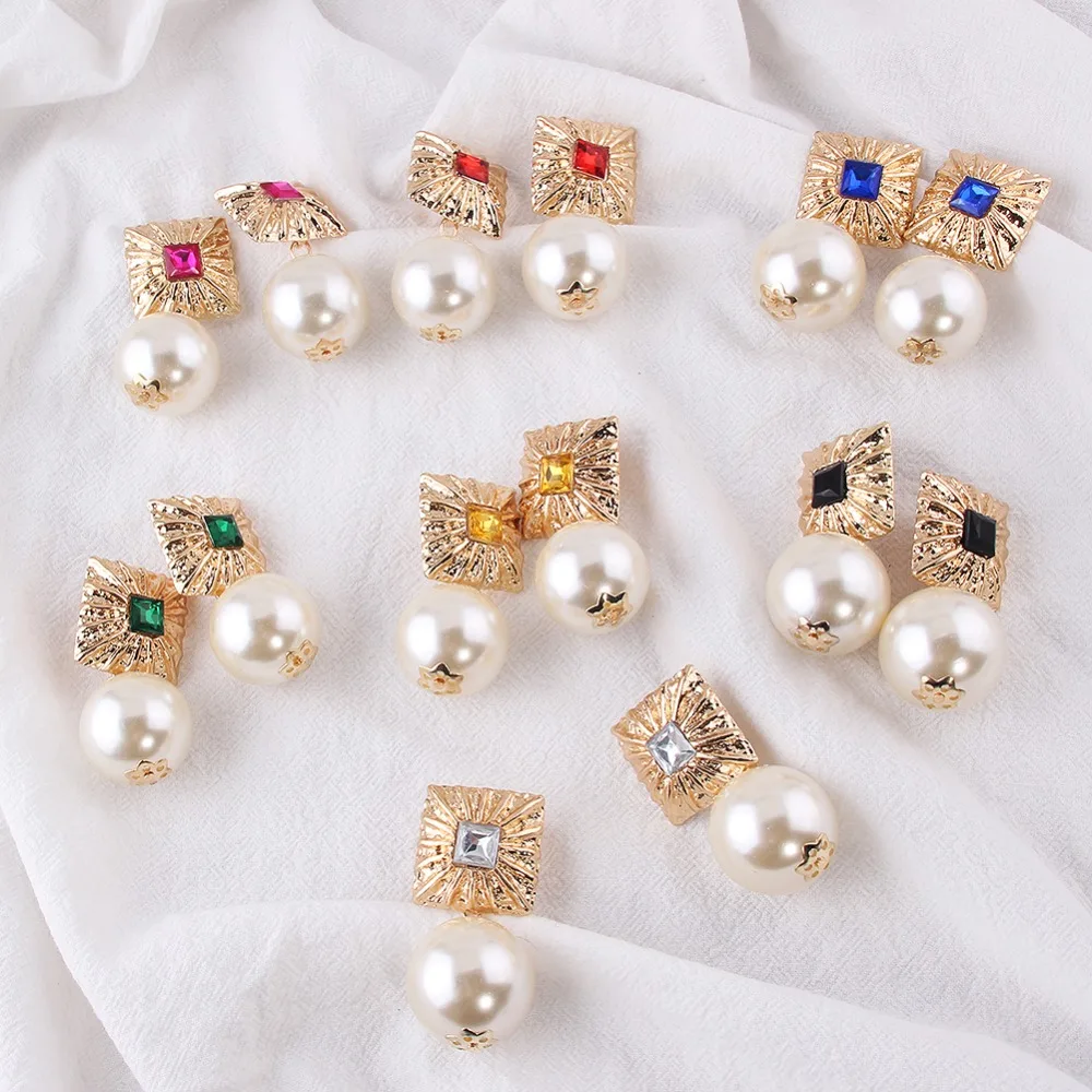 Girlgo Fashion Big Simulated Pearl Drop Earrings For Women Colorful Crystal Statement Dangle Earring Square Maxi Pendant Jewelry
Girlgo Fashion Big Simulated Pearl Drop Earrings For Women Colorful Crystal Statement Dangle Earring Square Maxi Pendant Jewelry
