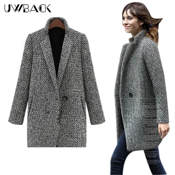 Uwback Woman Winter Coat Femme Thicker Woolen Jacket Warm Autu Female Plus Size Women's Mandarin Collar Loose Outwear, PB0208
Uwback Woman Winter Coat Femme Thicker Woolen Jacket Warm Autu Female Plus Size Women's Mandarin Collar Loose Outwear, PB0208