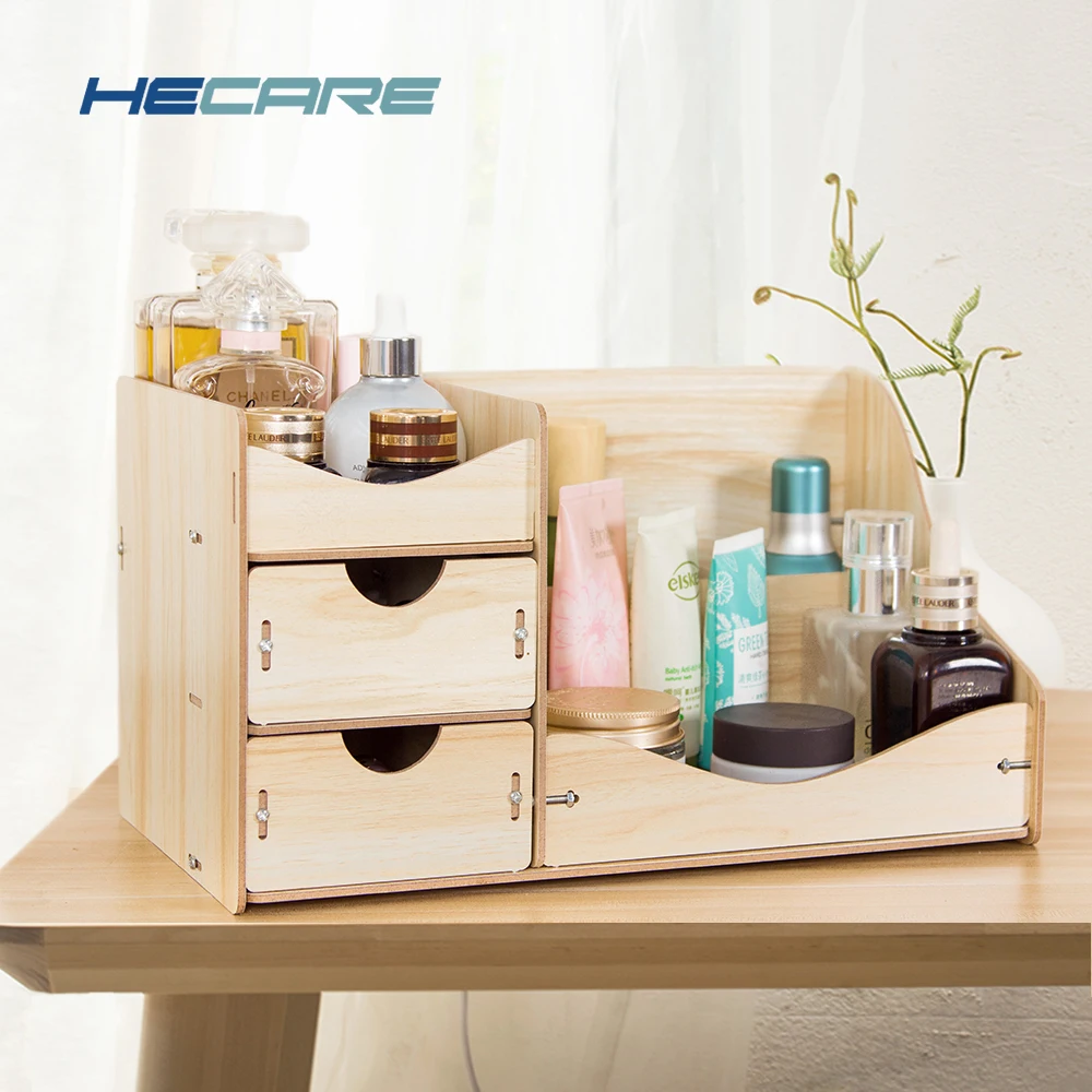 HECARE Wooden Cosmetic Organizer Home Office Makeup Organizer Wood Desktop Storage Box for Cosmetics Organizer for the Office
HECARE Wooden Cosmetic Organizer Home Office Makeup Organizer Wood Desktop Storage Box for Cosmetics Organizer for the Office