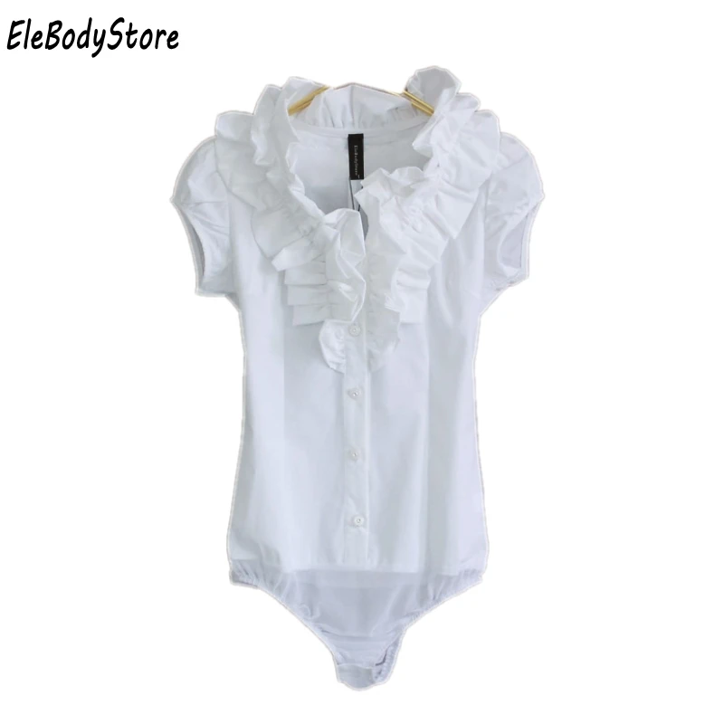 2019 Blouse Body Blusas Women Blouses Casual Shirt Bodysuit Tops Blusa Mujer Shirts Summer Short Sleeve Ruffle Slim Office White
2019 Blouse Body Blusas Women Blouses Casual Shirt Bodysuit Tops Blusa Mujer Shirts Summer Short Sleeve Ruffle Slim Office White