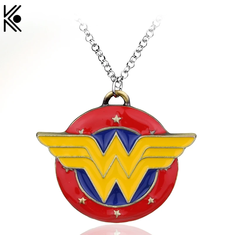 Superhero Justice League Wonder Woman Necklace Pendant Vintage Collares Women Statement Necklace maxi angel style
Superhero Justice League Wonder Woman Necklace Pendant Vintage Collares Women Statement Necklace maxi angel style