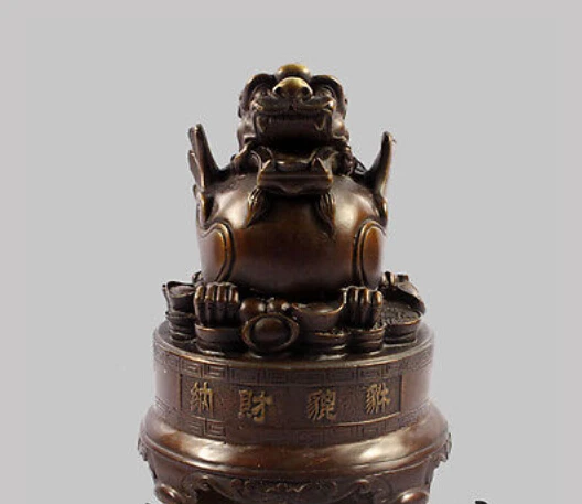6' China Bronze Unicorn Animal Foo Dog Lion Kylin Statue Figurine decoration bronze factory outlets
6' China Bronze Unicorn Animal Foo Dog Lion Kylin Statue Figurine decoration bronze factory outlets