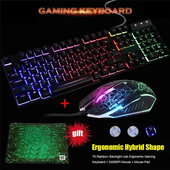 Illuminated Optical Gamer Mouse Sets + Mouse Pad Wired LED Backlit Multimedia Ergonomic Usb Gaming Keyboard Mouse Combo
Illuminated Optical Gamer Mouse Sets + Mouse Pad Wired LED Backlit Multimedia Ergonomic Usb Gaming Keyboard Mouse Combo