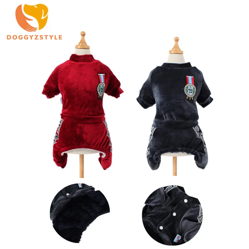 DOGGYZSTYLE Dog Clothes Velvet Double Layer Sports Suit Pets Jumpsuits Rompers Apparel For Small Large Dogs Free Shipping
DOGGYZSTYLE Dog Clothes Velvet Double Layer Sports Suit Pets Jumpsuits Rompers Apparel For Small Large Dogs Free Shipping