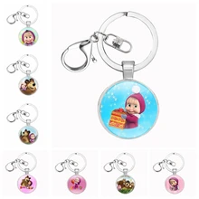 19 Color Masha and Bear Keychain Cartoon Character Photo Handmade Pendant Keyring Porte Clef Reward Children's Small Gifts
19 Color Masha and Bear Keychain Cartoon Character Photo Handmade Pendant Keyring Porte Clef Reward Children's Small Gifts