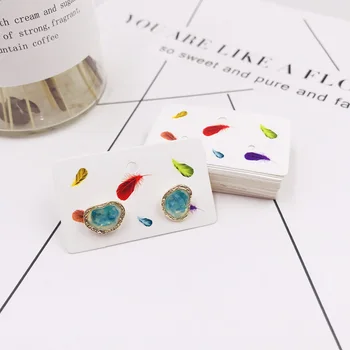 3x5cm White Paper Jewelry Display Stud Earring Cards 100PCS Colorful Printing For Jewelry Making Diy Accessories Display Card
3x5cm White Paper Jewelry Display Stud Earring Cards 100PCS Colorful Printing For Jewelry Making Diy Accessories Display Card