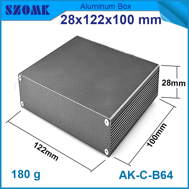 1 piece free shipping szomk electronics case aluminum extrusion enclosure 28(H)x122W)x100L) mm
1 piece free shipping szomk electronics case aluminum extrusion enclosure 28(H)x122W)x100L) mm