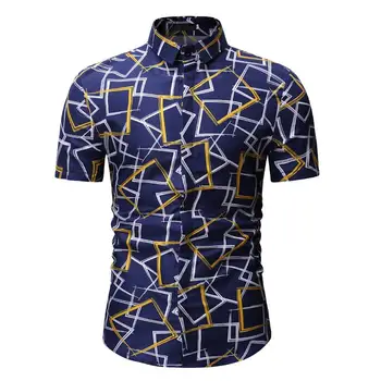 Plaid Men Shirt Casual Short Sleeve Mens Clothing Slim fit Gold Blue Hawaiian Shirt Mens Dress Shirts
Plaid Men Shirt Casual Short Sleeve Mens Clothing Slim fit Gold Blue Hawaiian Shirt Mens Dress Shirts
