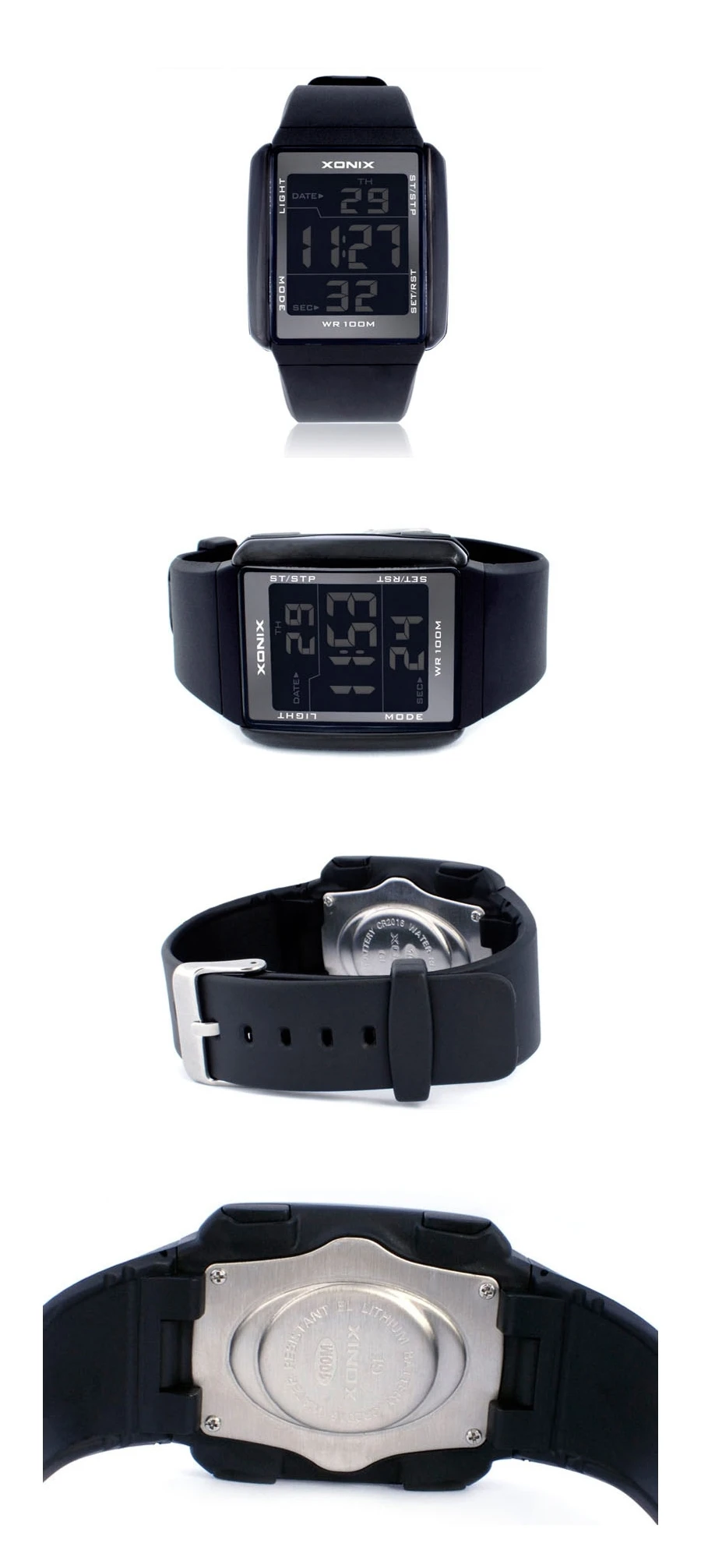 Hot!!! Men Sports Watches Waterproof 100m Outdoor Fun Multifunction Digital Watch Swimming Running LED Wristwatch Montre Homme Hot!!! Men Sports Watches Waterproof 100m Outdoor Fun Multifunction Digital Watch Swimming Running LED Wristwatch Montre Homme