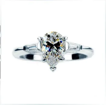 Solid 14K White Gold 1.41Ct Super Brilliant Pear Cut Female Ring for Women Engagement 14K White Gold Bridal Jewelry
Solid 14K White Gold 1.41Ct Super Brilliant Pear Cut Female Ring for Women Engagement 14K White Gold Bridal Jewelry