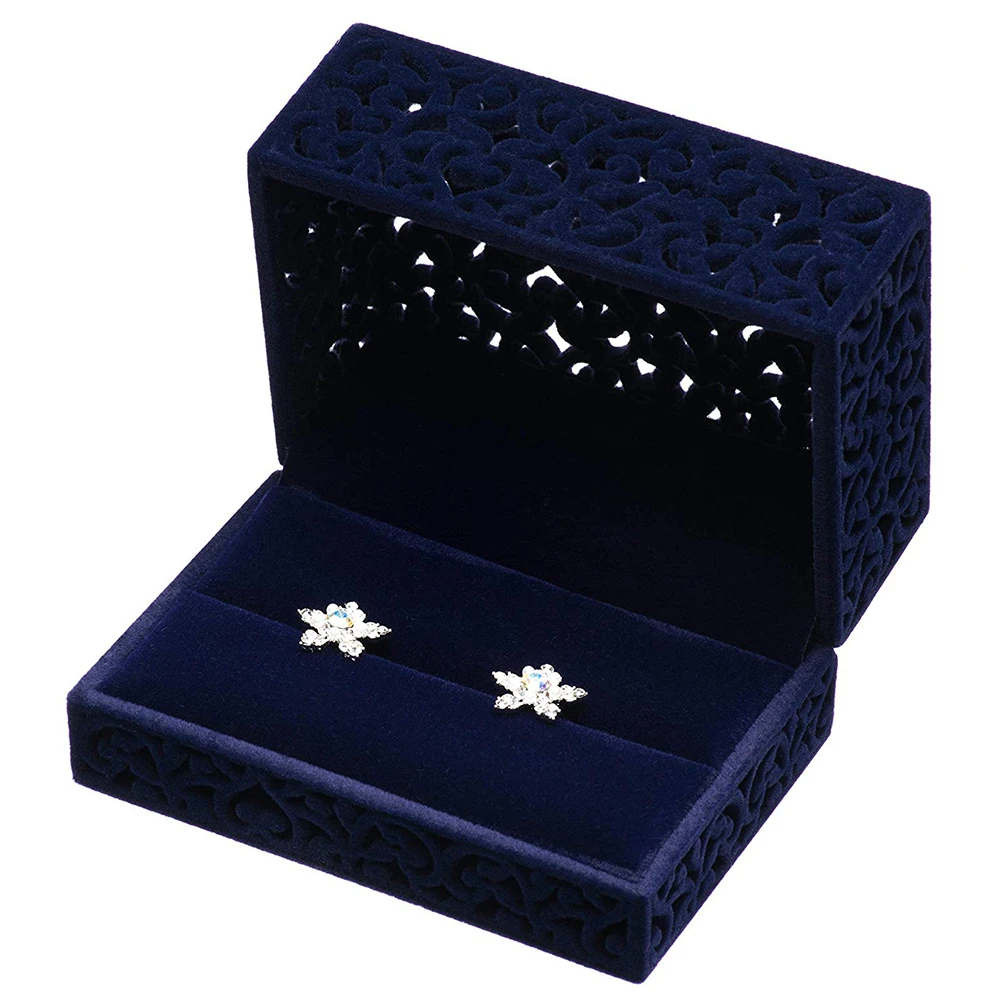 2 pcs/set Hollow Out Design Flocking Jewelry Storage Display Box Couple Double Ring Organizer Cases Wedding Engagement Gift
2 pcs/set Hollow Out Design Flocking Jewelry Storage Display Box Couple Double Ring Organizer Cases Wedding Engagement Gift