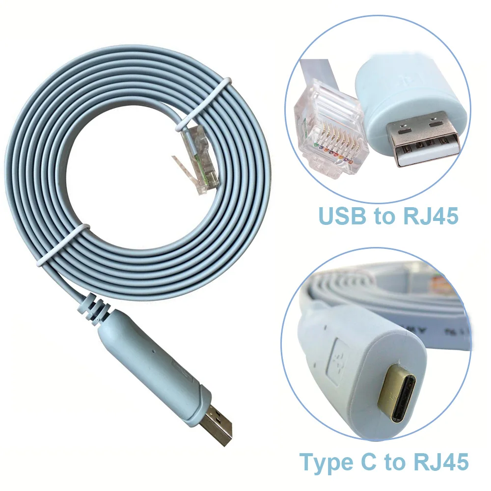 Консольный кабель FTDI FT232 с USB на RJ45 Тип C для стандартного аксессуара Cisco