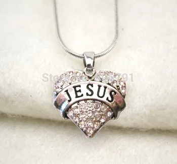 fashion 50pcs a lot rhodium plated JESUS with clear crystal heart pendant necklace
fashion 50pcs a lot rhodium plated JESUS with clear crystal heart pendant necklace
