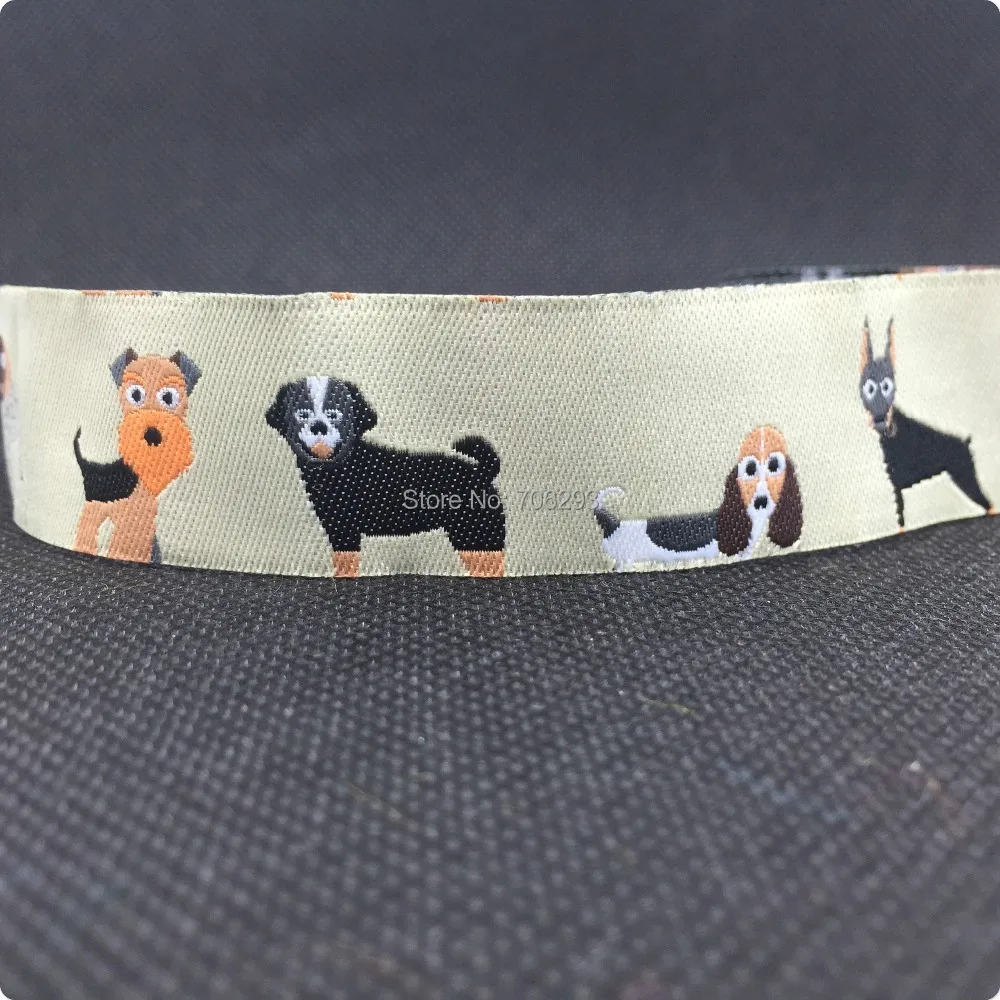 HOT!!! 2015 NEW wholesale 5/8" 16mm 7/8'' 22mm Wide Unique white dog Woven Jacquard Ribbon dog chain accessories 10yards/lot
HOT!!! 2015 NEW wholesale 5/8" 16mm 7/8'' 22mm Wide Unique white dog Woven Jacquard Ribbon dog chain accessories 10yards/lot