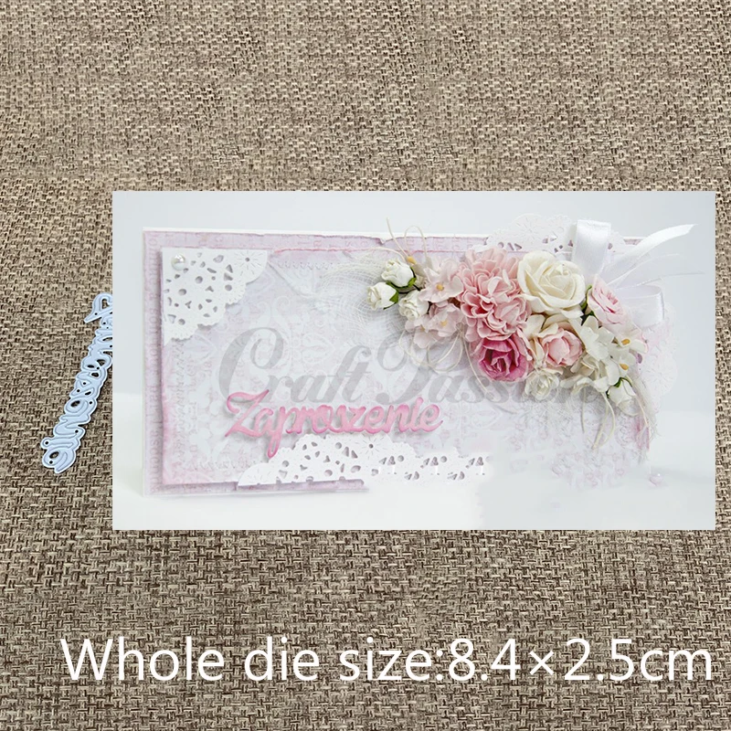 New Design Craft Metal Cutting Dies new Polish language invitation Scrapbooking Album DIY Paper Card Craft Embossing Die Cuts
New Design Craft Metal Cutting Dies new Polish language invitation Scrapbooking Album DIY Paper Card Craft Embossing Die Cuts