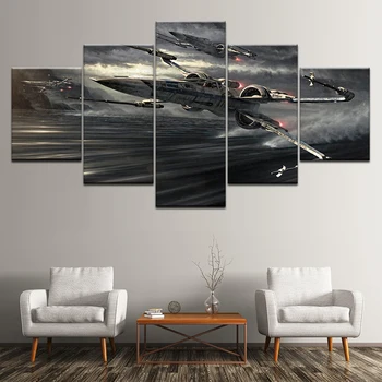Frame Art Poster HD Wall For Living Room 5 Pieces/Pcs Star Wars Spacecraft Painting Modular Picture Home Decor Print On Canvas
Frame Art Poster HD Wall For Living Room 5 Pieces/Pcs Star Wars Spacecraft Painting Modular Picture Home Decor Print On Canvas