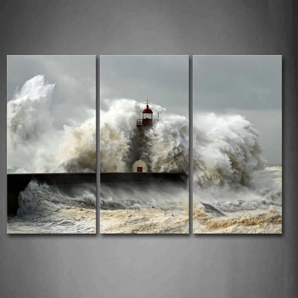 Framed Wall Art Picture Lighthouse Waves Sea Canvas Print Seascape Posters With Wooden Frames For Home Living Room Decor
Framed Wall Art Picture Lighthouse Waves Sea Canvas Print Seascape Posters With Wooden Frames For Home Living Room Decor