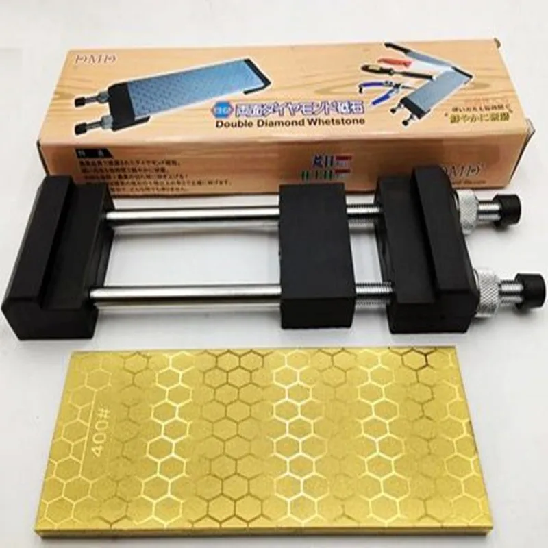 LEEPED Full Set Titanium Plating With Professional Kitchen Knife Sharpener Stone Diamond Whetstones 400/1000 grit 
LEEPED Full Set Titanium Plating With Professional Kitchen Knife Sharpener Stone Diamond Whetstones 400/1000 grit