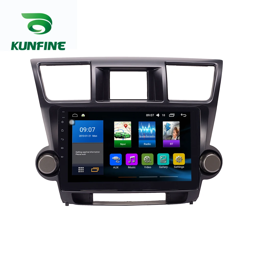 Android Car DVD GPS Navigation Multimedia Player Car Stereo For Toyota Highlander 2009-2013 Radio Head unit (1)
