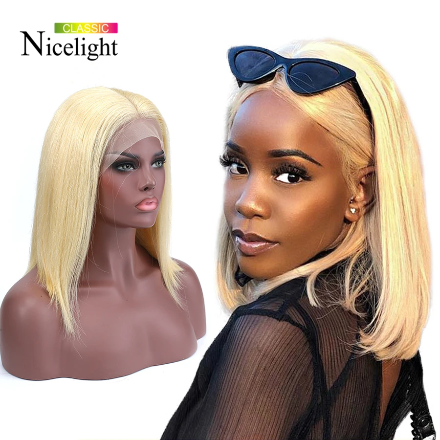 613 Frontal Wig Malaysian Straight Remy Human Hair Wig Blonde 13X4 Lace Front Short Bob Wig Nicelight 8-16 Inch For Black Women
613 Frontal Wig Malaysian Straight Remy Human Hair Wig Blonde 13X4 Lace Front Short Bob Wig Nicelight 8-16 Inch For Black Women