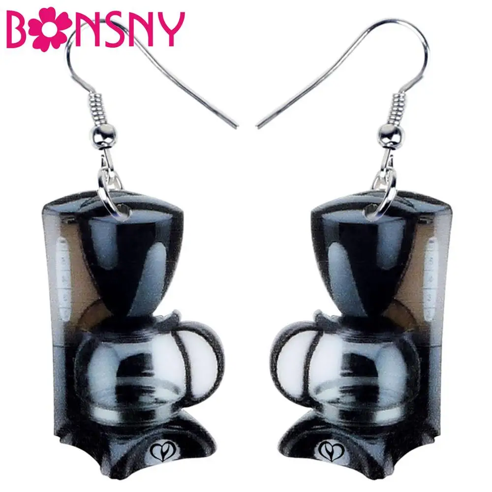 Bonsny Acrylic Black Coffee Machine Earrings Dangle Drop Unique Fashion Jewelry For Women Girls Lovers Charm Gift Accessories
Bonsny Acrylic Black Coffee Machine Earrings Dangle Drop Unique Fashion Jewelry For Women Girls Lovers Charm Gift Accessories