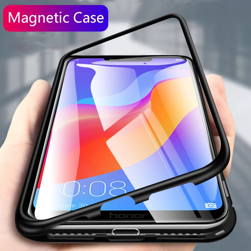 Magnetic Glass Phone Case For Huawei Honor 8x Metal Frame Bumper Case For iPhone XS Max X XR 8x max Accessories on Pocophone F1
Magnetic Glass Phone Case For Huawei Honor 8x Metal Frame Bumper Case For iPhone XS Max X XR 8x max Accessories on Pocophone F1