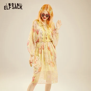 ELFSACK Yellow Floral Print Women Dresses Fashion Mid Waist Lace up Female Party Dress 2019 Summer Elegant A-line Holiday Dress
ELFSACK Yellow Floral Print Women Dresses Fashion Mid Waist Lace up Female Party Dress 2019 Summer Elegant A-line Holiday Dress